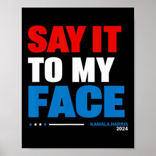 Det till presidentvalet i min Ansikte Kamala Harri Poster