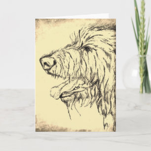 Det tittar välkomstkortet "Irish Wolfhound" Kort
