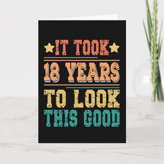 Det tog 18 år att titta på denna Bra Kort (Framsida)