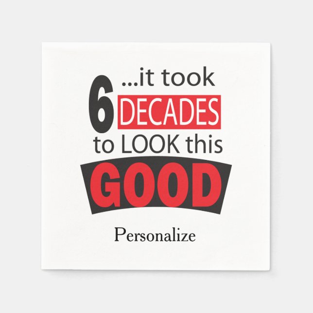 Det tog 6 decennier att titta på den här Bran - 60 Pappersservett (Framsidan)