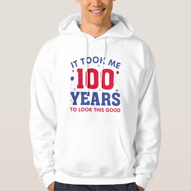 Det tog mig 100 år att titta på den här Bran Hoodie (Framsida)