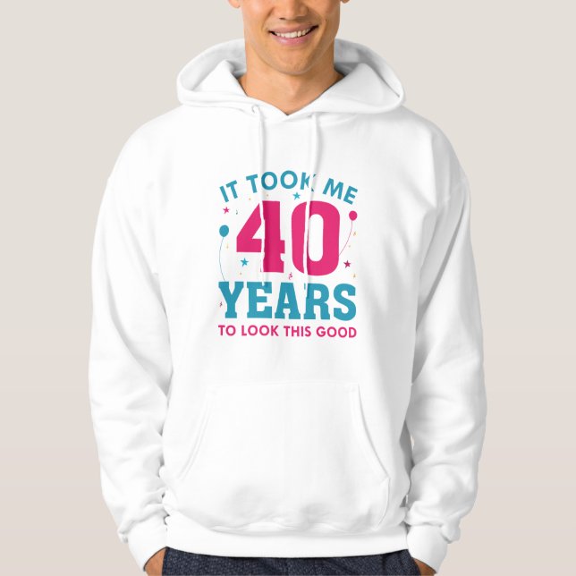 Det tog mig 40 år att titta på den här Bran Hoodie (Framsida)