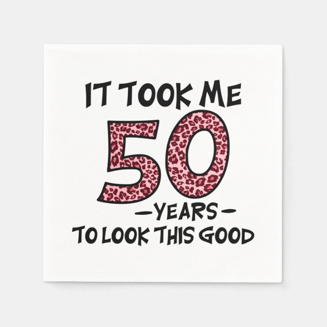 Det tog mig 50 år att titta på den här bran pappersservett (Framsidan)