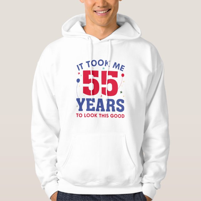Det tog mig 55 år att titta på den här Bran Hoodie (Framsida)