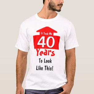 Det tog mig som 40 år till looken gillar denna tee