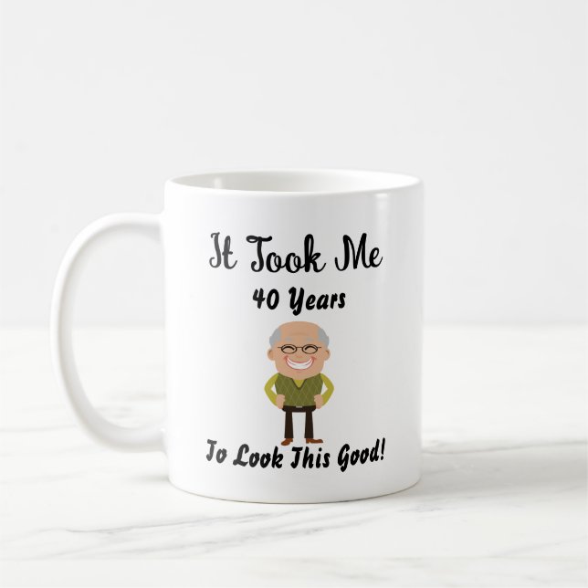 Det tog mina 40 år att se den här bran kaffemugg (Vänster)