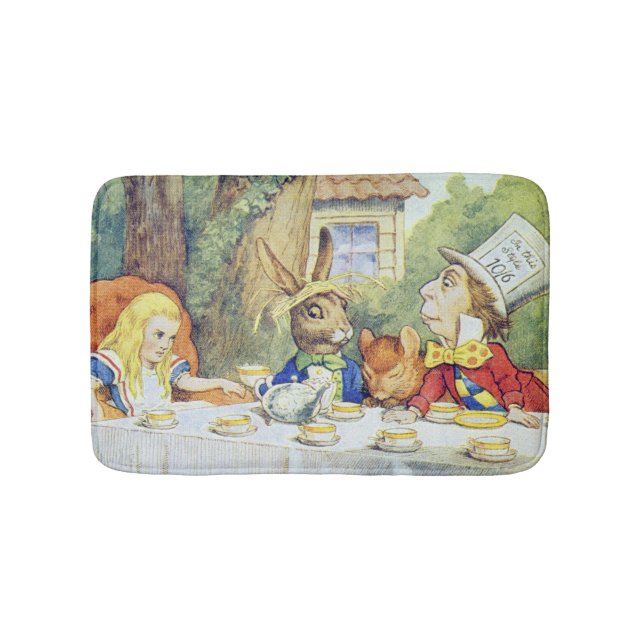 Det tokiga hatter'sens Teapartyet Badrumsmatta (Framsidan)