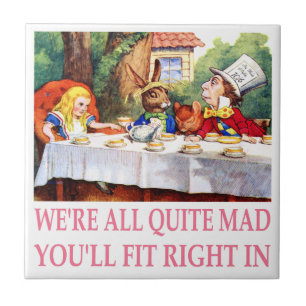 Det tokiga hatter'sens Teapartyet i Alice i Kakelplatta