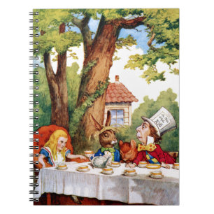 Det tokiga hatter'sens Teapartyet i underland Anteckningsbok
