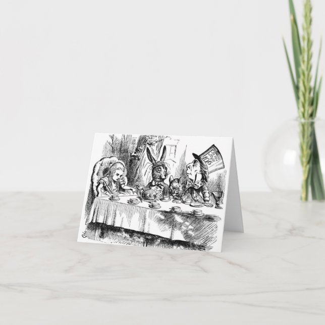 Det tokiga hatter'sens Teapartyet Kort (Framsida)