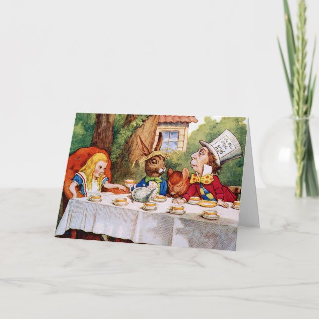 DET TOKIGA HATTER'SENS TEAPARTYET KORT (Framsida)