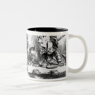 Det tokiga hatter'sens Teapartyet Två-Tonad Mugg