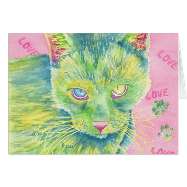 Det tomma kortet för charmör hälsningskort (Framsidan Horizontal)