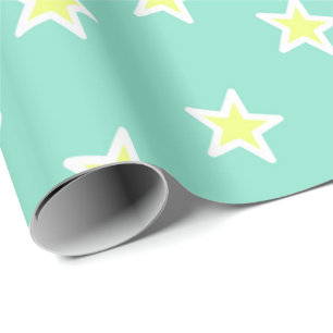 Det toppna stjärnahavet skummar grönt presentpapper