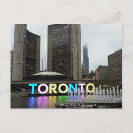 Det Toronto stadshuset med Pan Am undertecknar vid Vykort