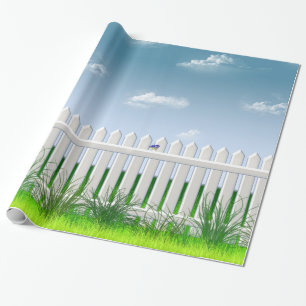 Det trädgårds- staket presentpapper