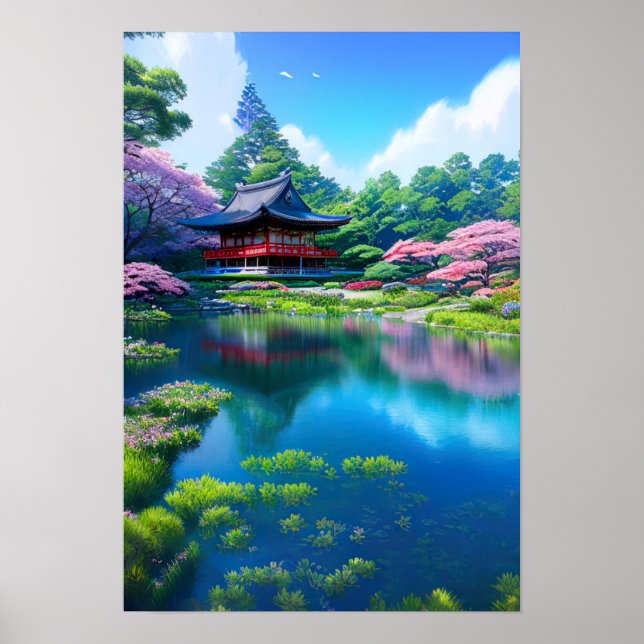 Det traditionella templet från Sjö Poster (Framsidan)