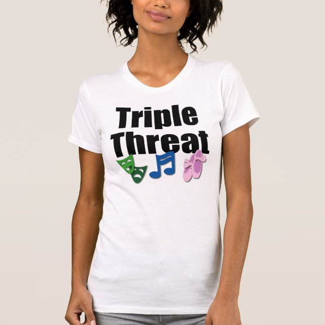 Det trefaldiga hot tänder skjortan tee shirt (Framsida)