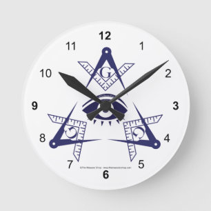 Det Tri Masonic ögat tar tid på Rund Klocka