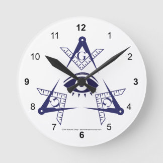 Det Tri Masonic ögat tar tid på Rund Klocka
