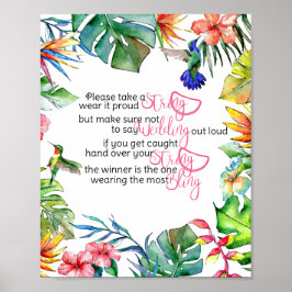 Det tropiska spelet Necklace Game Poster