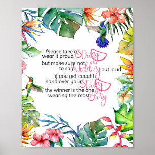 Det tropiska spelet Necklace Game Poster