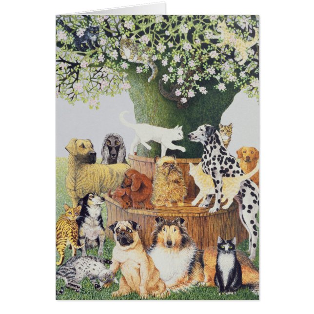 Det Trysting träd Hälsningskort (Framsidan)