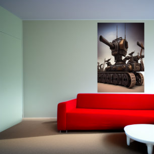 Det tunga artilleriet AI Art Poster