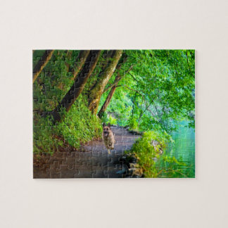 Det tyska herdefotopussel med gåvan boxas pussel