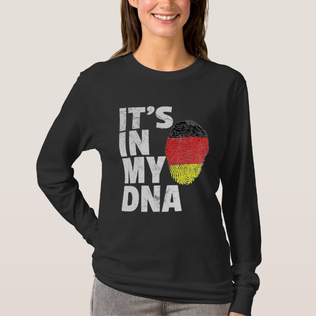Det Tysklanda tyska Flagga C T Shirt (Framsida)