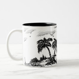 Det tysta och ensamma havet, men vi har fortfarand Två-Tonad mugg