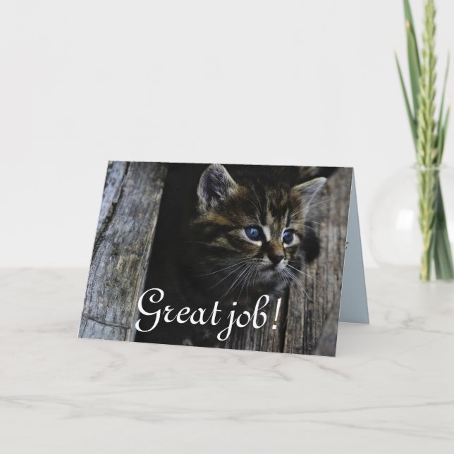 Det underbara jobbet personifierar ödeödear tack kort (Framsida)