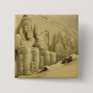 Det underbara tempelet av Abu Simbel, Nubia, från Knapp
