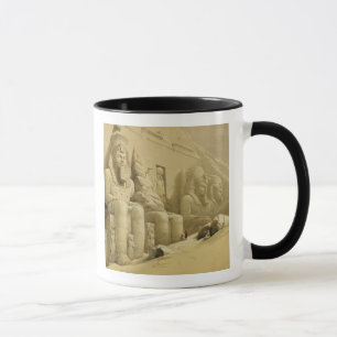 Det underbara tempelet av Abu Simbel, Nubia, från Mugg