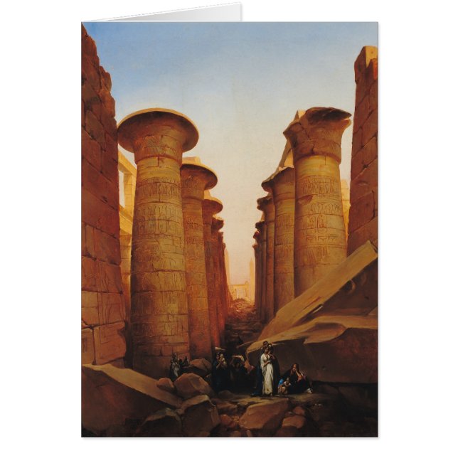 Det underbara tempelet av Amun på Karnak Hälsningskort (Framsidan)