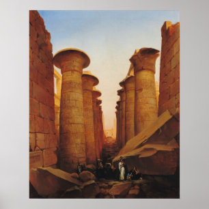 Det underbara tempelet av Amun på Karnak Poster