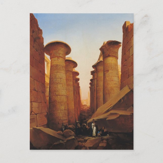 Det Underbara templet Amun i Karnak Vykort (Framsida)