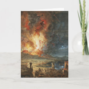 Det underbara utbrott av Mount Vesuvius Kort