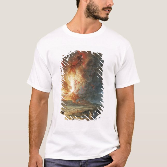 Det underbara utbrott av Mount Vesuvius Tee (Framsida)