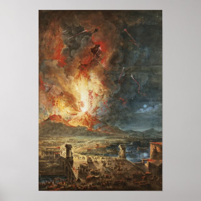Det Underbara utbrottet av Mt. Vesuvius Poster (Framsidan)