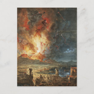 Det Underbara utbrottet av Mt. Vesuvius Vykort