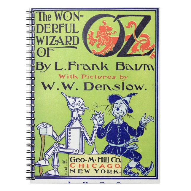 Det underbara Wizardet of Oz -- 1900 Anteckningsbok (Framsidan)