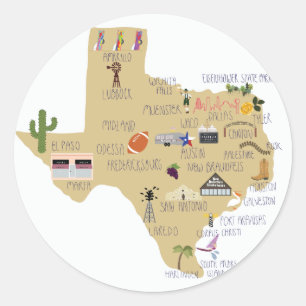 Det underbart påstår av Texas klistermärkear Runt Klistermärke