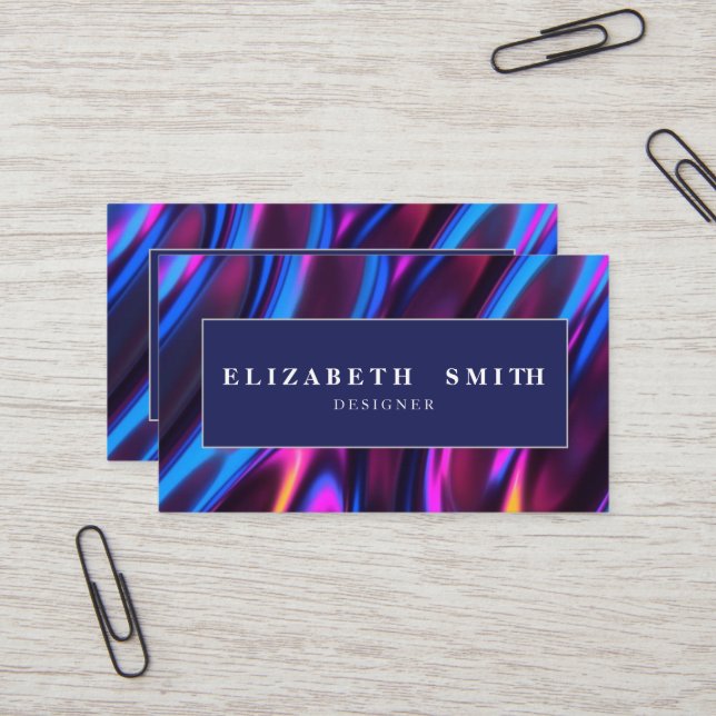 Det unika Affärskortet för modern Snyggt Visitkort (Fram/Back In Situ)