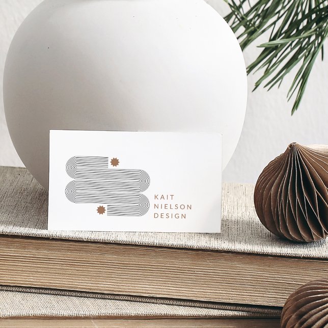 Det unika Kreativet Modern minimalistiskt geometri Visitkort (Skapare uppladdad)