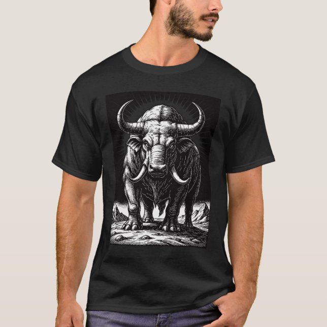 Det uråldriga odjuret Behemoth T Shirt (Framsida)