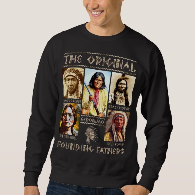 Det ursprungliga Founding fathers Lång Ärmad Tröja (Framsida)