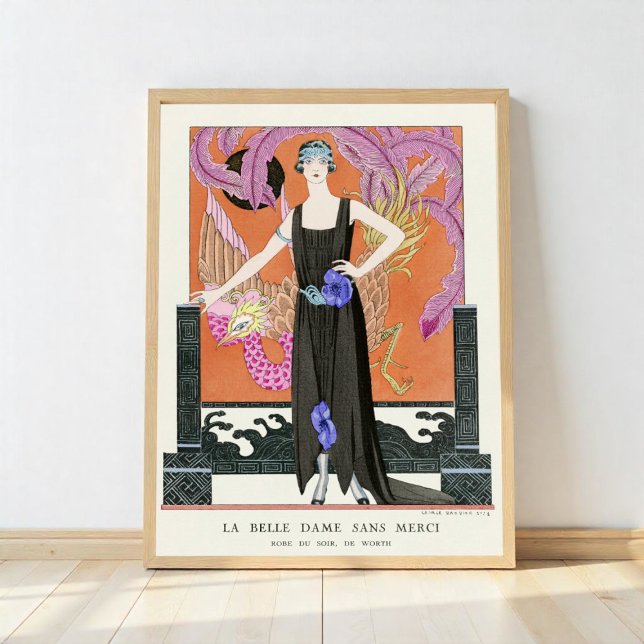 Det vackra Dam utan Mercy av George Barbier Poster (Skapare uppladdad)
