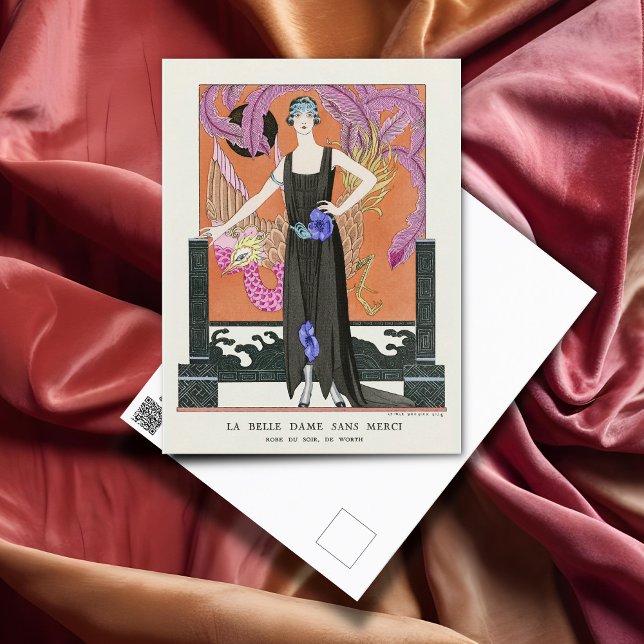 Det vackra Dam utan Mercy av George Barbier Vykort (Skapare uppladdad)