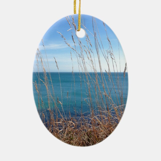 Det vackra Grass och havet Julgransprydnad Keramik (Baksidan)
